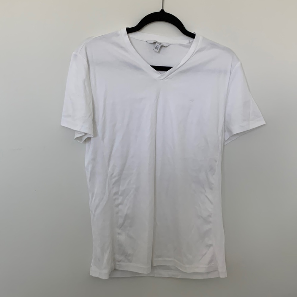 White Calvin Klein V Neck